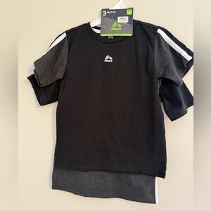 BNWT Two RBX Kids Black and Gray Sports Shirts